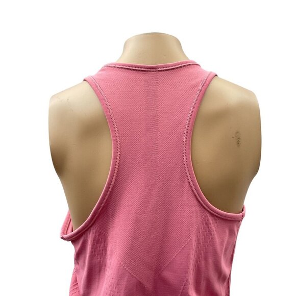 Athleta Outbound Racerback Workout Tank Top Ruched Side Scoop Neck Pink Women XS - Picture 4 of 10